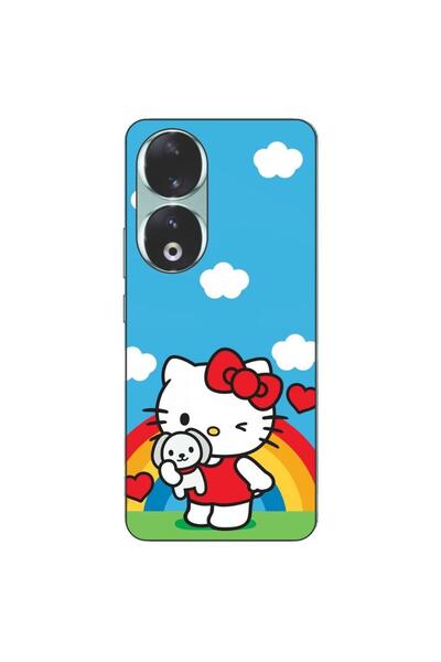 OEM Husa compatibila cu Honor 90 5G Silicon Gel Tpu Model Hello Kitty Rainbow