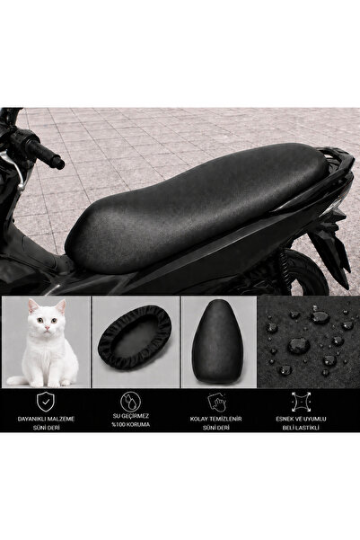 lawrenceshop Husa de șa pentru motociclete RMG Moto Gusto Rikko Protecție imp...