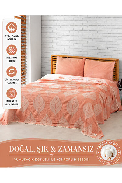 Yarımağa Tekstil Keten ve pamuk ipinden müslin yatak örtüsü ve pike