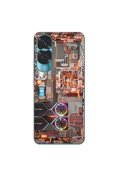 OEM Калъф, съвместим с Honor 90 Lite 5G, силиконов гел TPU, модел за дънна пл...
