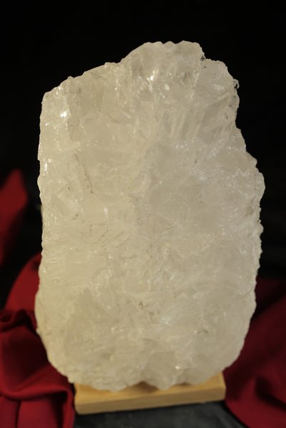 TUZCU KENAN 3-4 kg Çankırı Crystal Salt Lamp Natural Decorative Ambient Lamp with Wooden Base