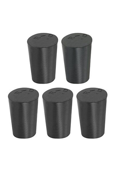 PATIKIL Solid Rubber Stoppers 0#, 5 Pack Tapered Lab Seal Rubber Stoppers Lab...