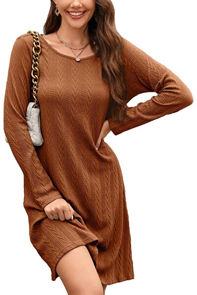 Other STYLEWORD Knitted Dress Women's Dress Long Sleeve Autumn Dress Jumper D...