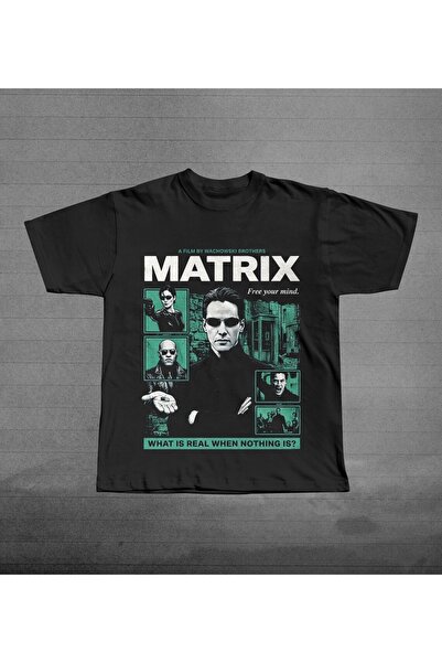 Grafftee Clothing Tricou oversize unisex cu imprimeu Matrix