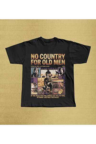 Grafftee Clothing No Country for Old Men Printed Unisex Oversize T-Shirt