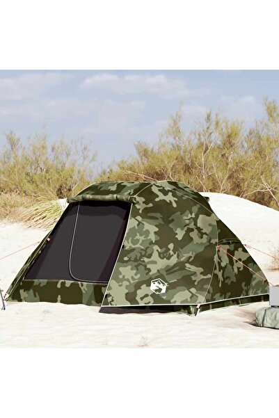 vidaxl Cort de pescuit pentru 5 persoane, camuflaj, impermeabil