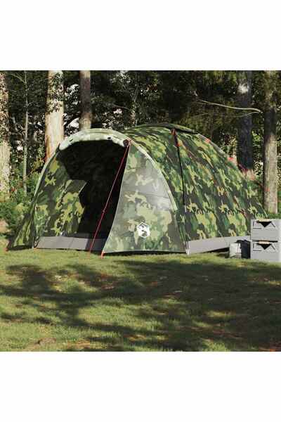 vidaxl Cort de pescuit pentru 2 persoane, camuflaj, impermeabil