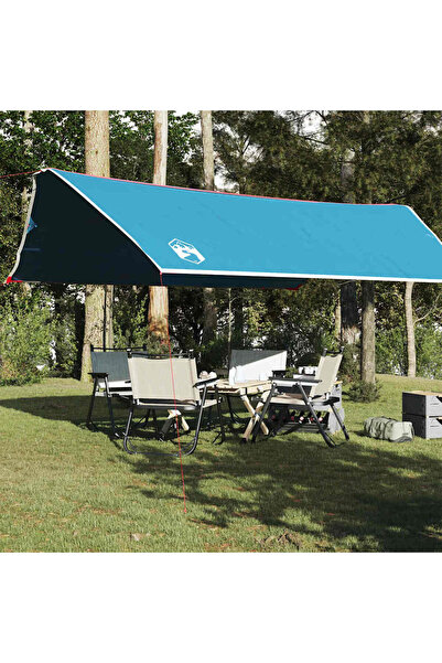 vidaxl Prelata de camping, albastru, 500x294 cm, impermeabila