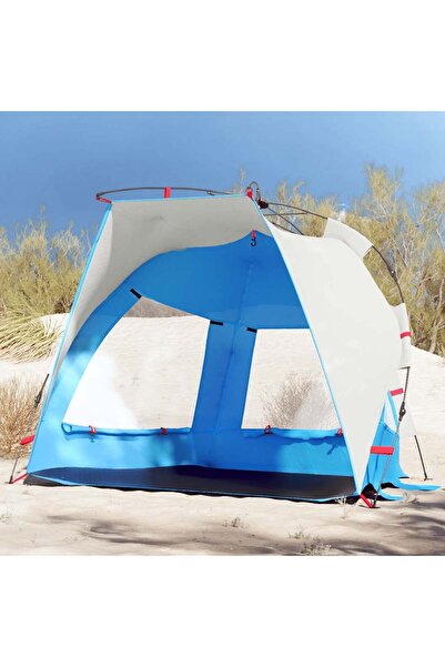 vidaxl Cort camping 2 persoane albastru azur impermeabil setare rapida