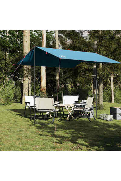 vidaxl Prelata de camping, albastru, 300x294 cm, impermeabila