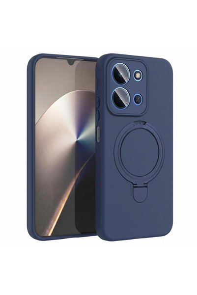 Microsonic Xiaomi Redmi 15C Compatible Case Aura Stand Magsafe Navy Blue
