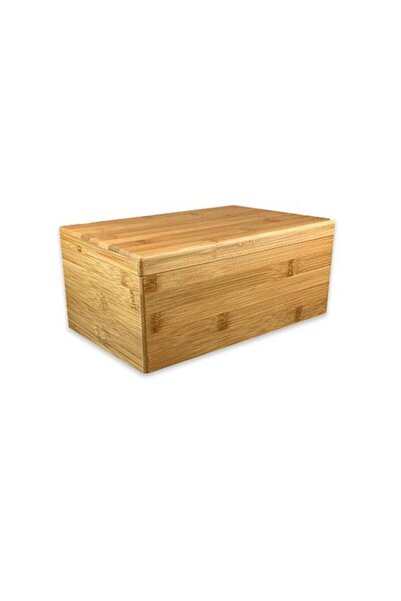 Peleman Bamboo box with lid 300mm x 200mm x 200mm