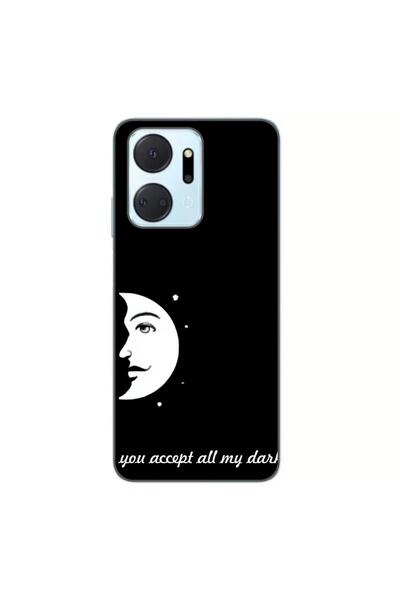 OEM Husa compatibila cu Honor X7a Silicon Gel Tpu Model Cupluri Model Luna