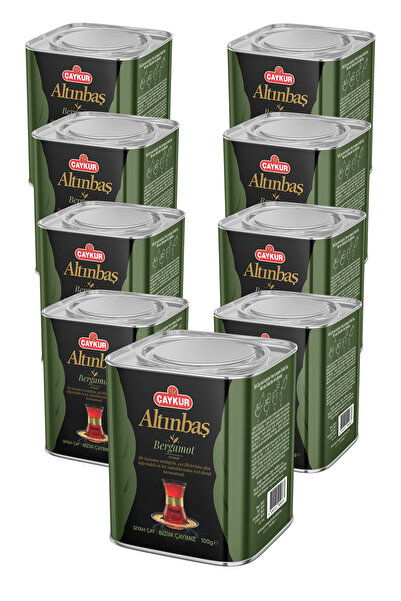Çaykur Altınbaş Çayı Teneke Kutu (Bergamotlu) 100 gr. Dokuzlu Paket
