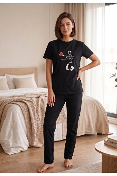 Bella Dossi Lo Ve Printed Cotton Lover Couple Pajama Set