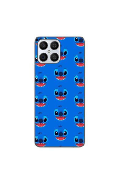 OEM Θήκη συμβατή με Honor X8 από σιλικόνη gel TPU με σχέδιο προσώπου με βελονιές