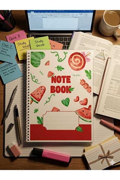 miyuki atelier Pinterest A5 50 yp. Çizgili Not Defteri, Kawaii Tasarım Defter