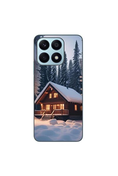 OEM Husa compatibila cu Honor X8a Silicon Gel Tpu Model Peisaj Iarna Cabana