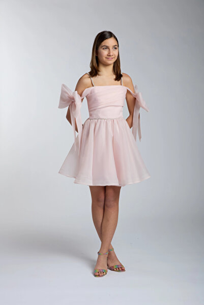 Orca Kids Fashion 10-15 فساتين سهرة بودرة مع تفاصيل القوس