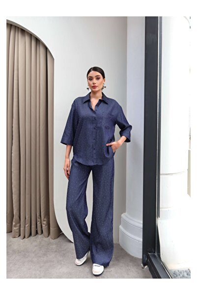 ESRAHELVACI Premium Stone-Inlaid Shirt Set