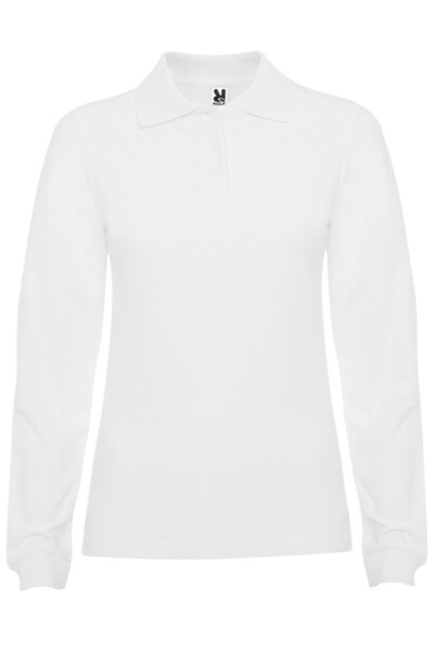 ROLY Tricou polo cu maneca lunga femei, bumbac 100%, Estrella, alb