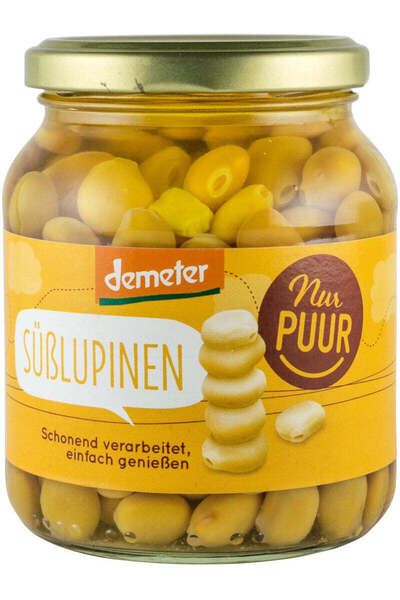 Nur Puur Lupin dulce bio si demeter, 340g