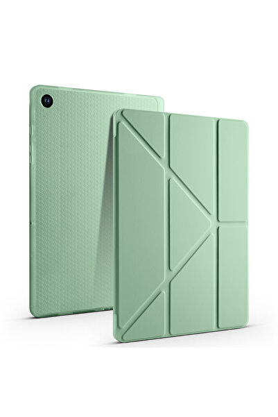 zore Galaxy Tab A11 Plus Kılıf SYS Tri Folding Kalem Bölmeli Standlı Kılıf - ...