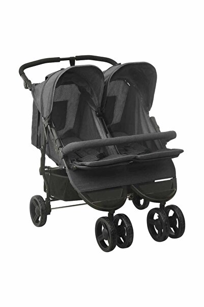 vidaxl Double trolley, anthracite, steel