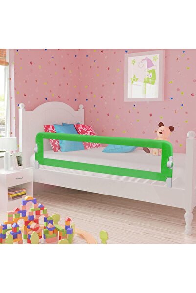 vidaxl Children's bed guardrail, green, 120x42 cm, Polyester