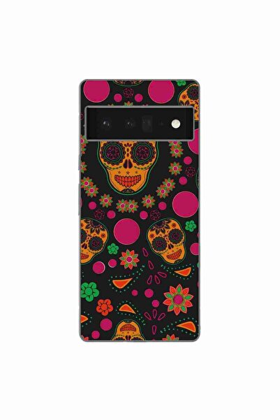 OEM Husa compatibila cu Google Pixel 6 Pro Silicon Gel Tpu Model Halloween Fl...