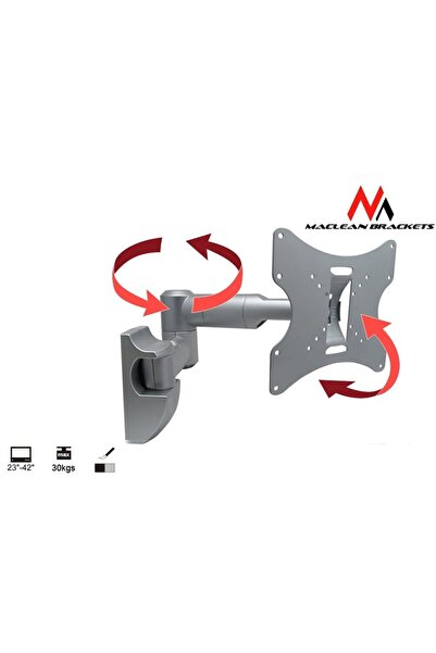 Maclean Suport de perete pentru televizor LCD LED Plasma 23-42'' până la 30kg...