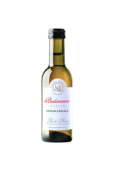 Budureasca Vin Alb Clasic, Feteasca Regala, Demisec, 0.187l