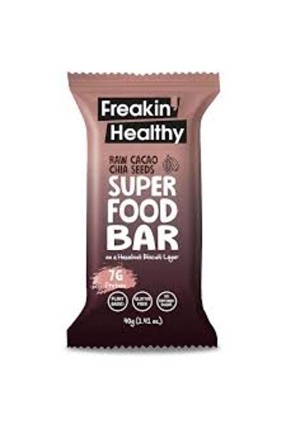 Freakin healthy Raw Cacao Chia seeds super food bar 4 x 12 x 40g