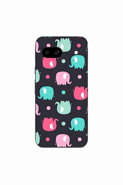 OEM Husa compatibila cu Google Pixel 8A Silicon Gel Tpu Model Pattern Elefant