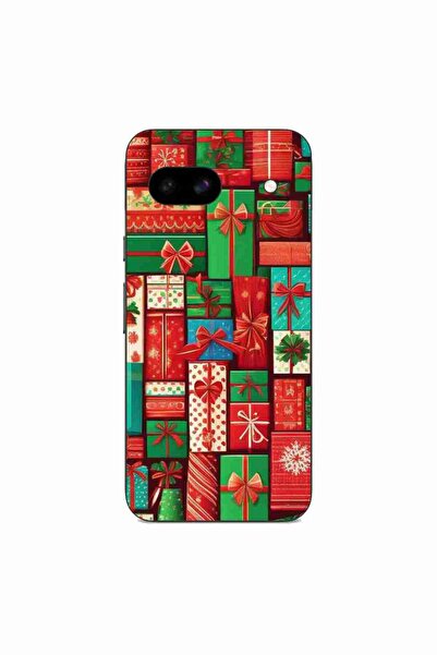 OEM Калъф, съвместим с Google Pixel 8A, силиконов гел TPU, модел с коледни мо...