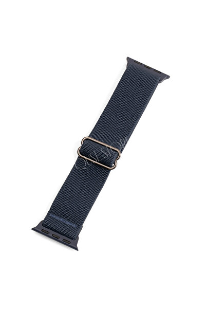 Quse Apple Watch Series 10/11 42mm & 41mm-40mm-38mm ile Uyumlu Dokuma Kumaş K...