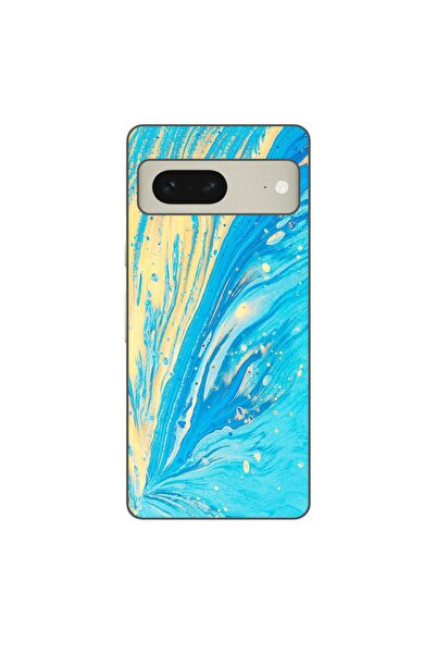 OEM Husa compatibila cu Google Pixel 8 Silicon Gel Tpu Model Aqua Bloom