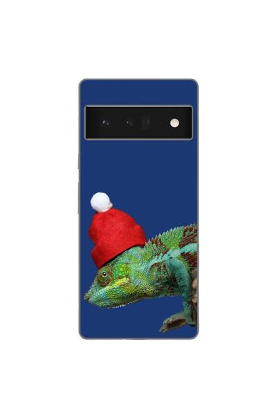 OEM Калъф, съвместим с Google Pixel 6 Pro, силиконов гел TPU, с десен Коледен...