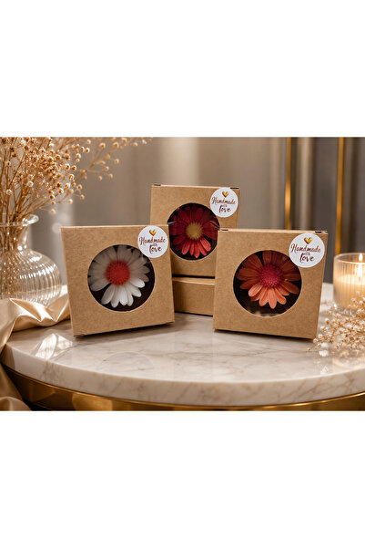 OEM Set 3 săpunuri parfumate handmade în formă de floare – cadou elegant