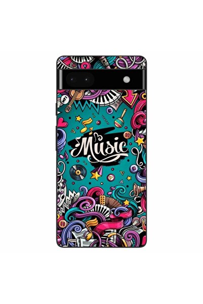 OEM Husa compatibila cu Google Pixel 6A Silicon Gel Tpu Model Pop Art Music