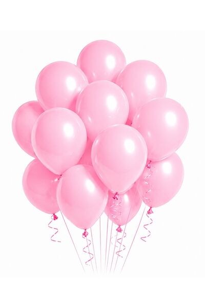 Sev-AL Balonları Makaron Pembe Soft Parti Balonu 5’li Set 11 İnç Lateks Balon...