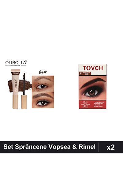 OLİBOLLA Set of 2 Eyebrow Products: Tint Shade 5.7 + Mascara #04 Chocolate