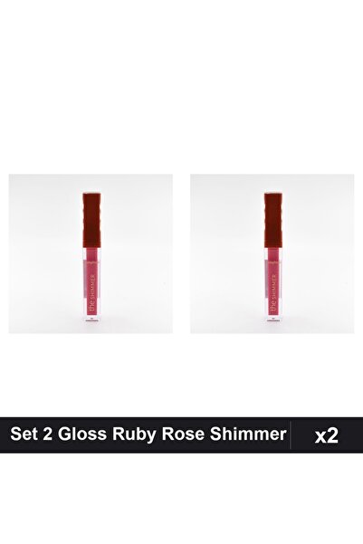 Ruby Rose Set of 2 Lip Gloss The Shimmer 02, Intense Gloss, Lip Makeup