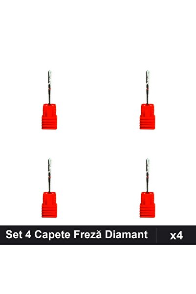 NAİLS Set 4 Capete Freză Diamant pentru Manichiură, Șlefuire Unghii Profesionale