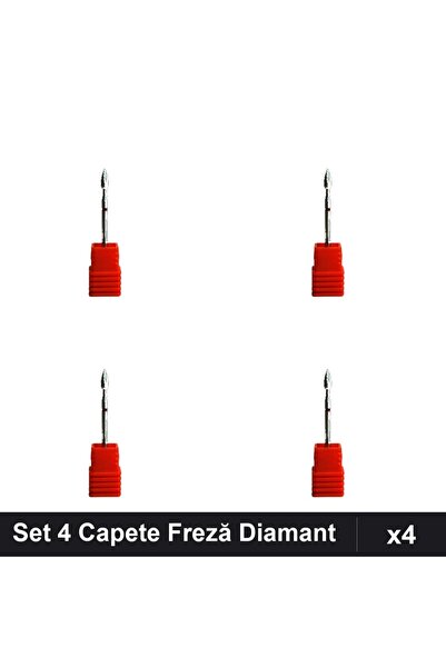 NAİLS Set 4 Capete Freză Diamant Unghii, Manichiură Profesională, Accesorii P...