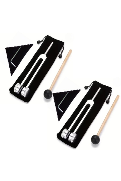 Choice1 2 Set Miwayer 128 Hz Tuning Fork Set Weighted Bio-Acoustic Tuning For...