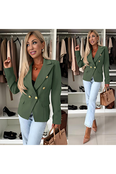 OEM Aly Elegant Jacket with Gold Buttons - CHMS