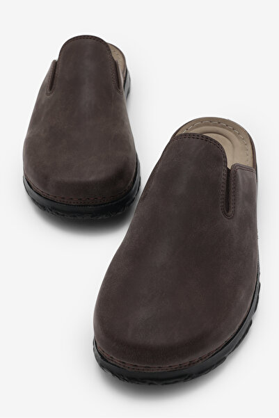 Tonny Black Men's Brown Poly Sole Elastic Casual Slippers