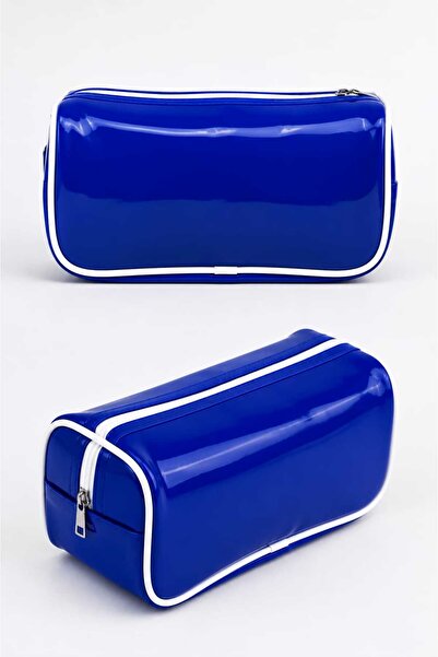 Mas'dala EGAR Shiny Patent Leather Makeup Bag Waterproof Large Volume Stylish...