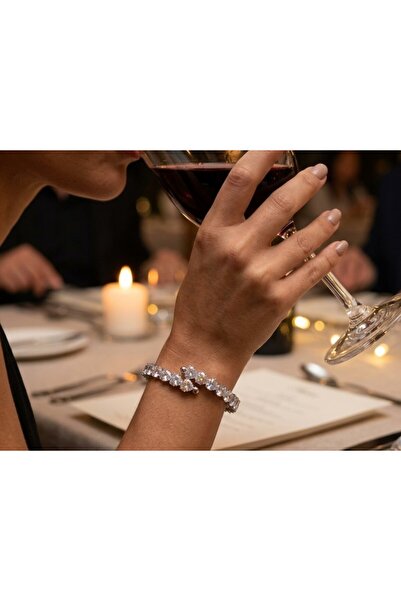 Allurist Jewerly Kalpli su yolu kristal taşlı bileklik